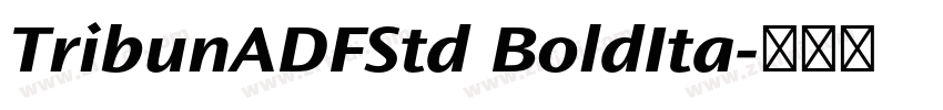 TribunADFStd BoldIta字体转换 TribunADFStd BoldIta字体转换